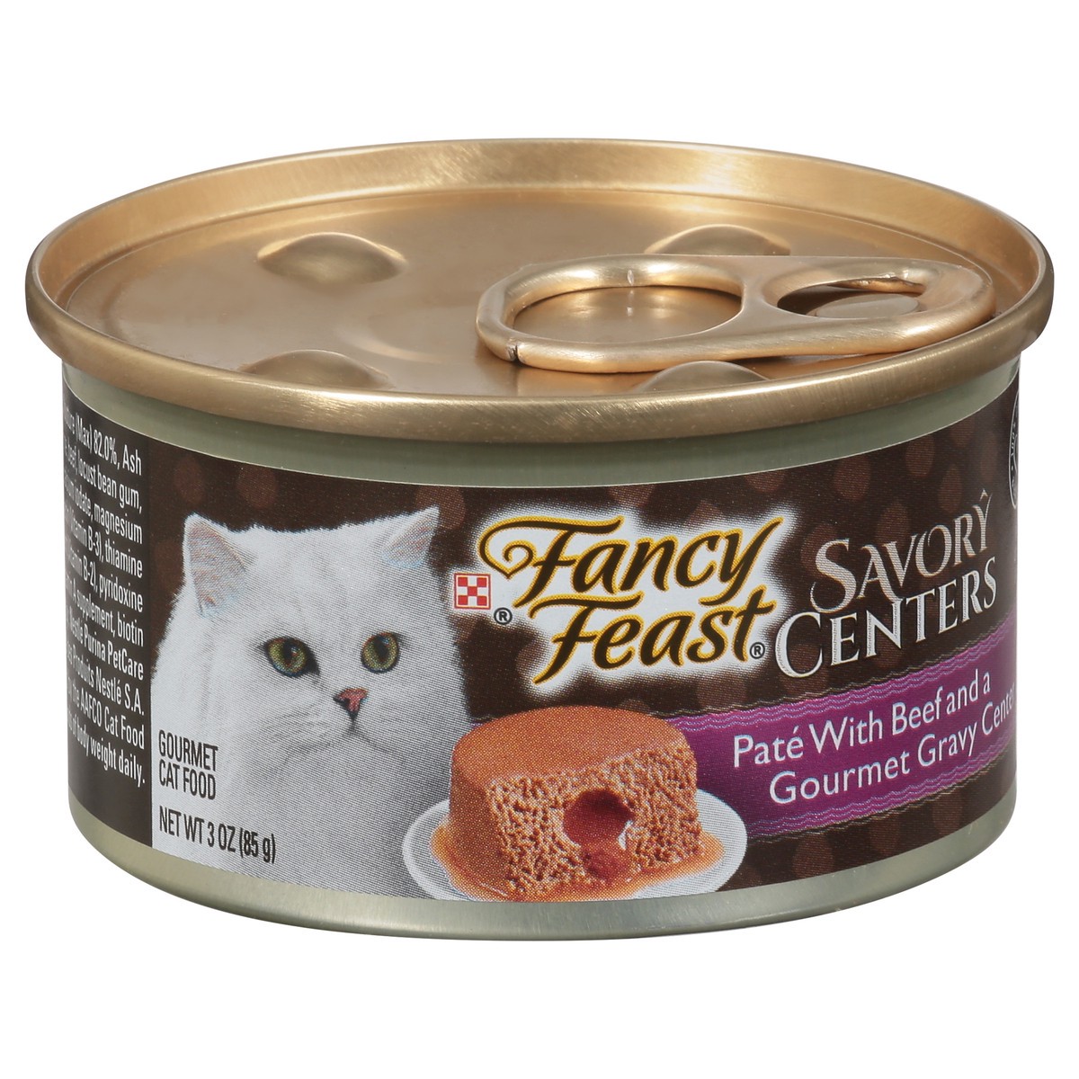 slide 3 of 15, Fancy Feast Purina Fancy Feast Savory Centers Pate Adult Wet Cat Food With Beef and a Gravy Center, 3 oz