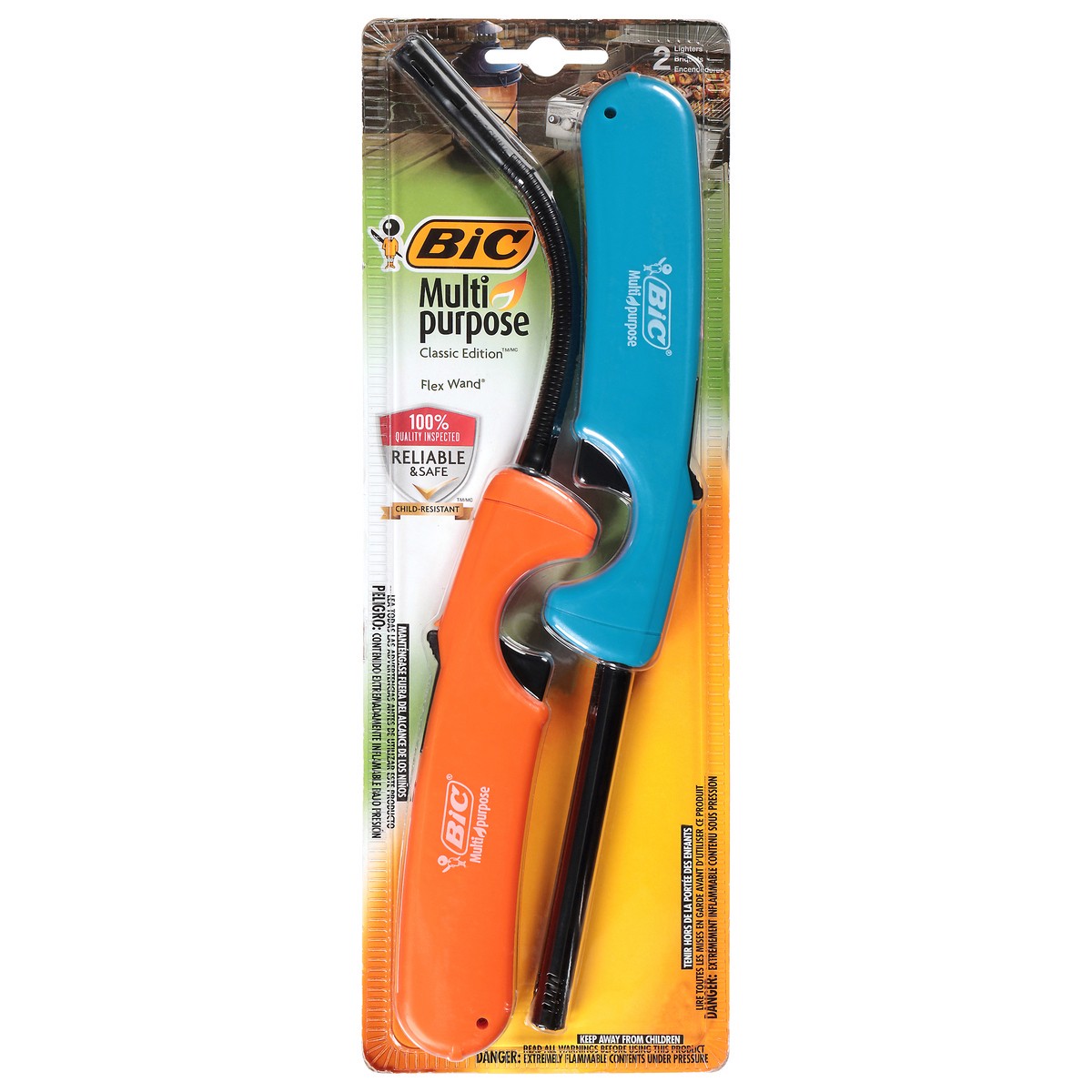 slide 1 of 3, BIC Multi Purpose Flex Wand Lighters 2 ea, 2 ct