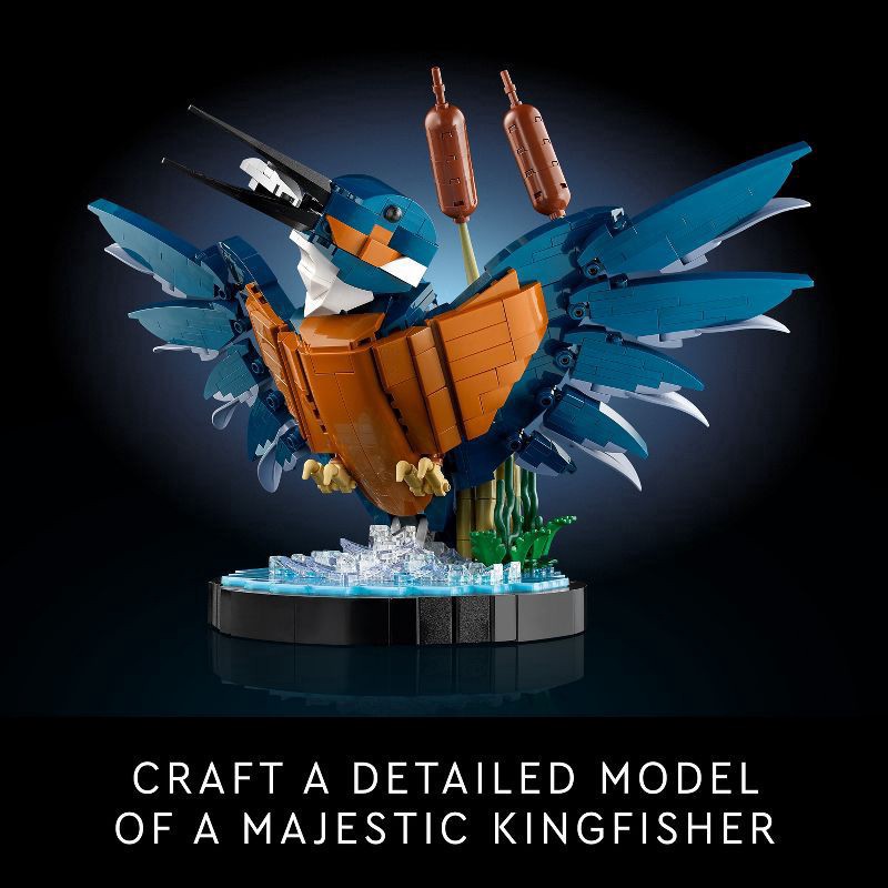 slide 2 of 6, LEGO Icons Kingfisher Bird Building Set for Build and Display 10331, 834 ct