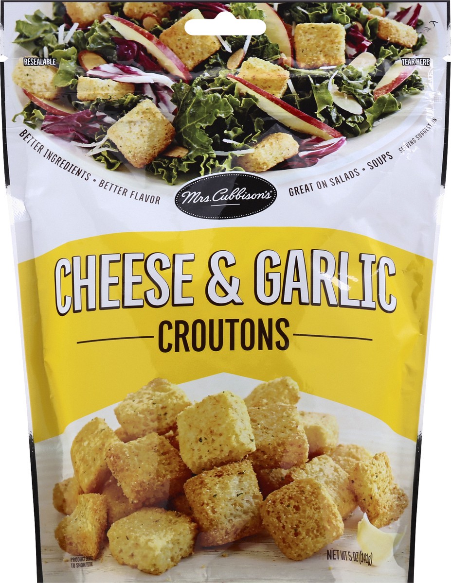 slide 9 of 11, Mrs. Cubbison's Cheese & Garlic Croutons, 5 oz