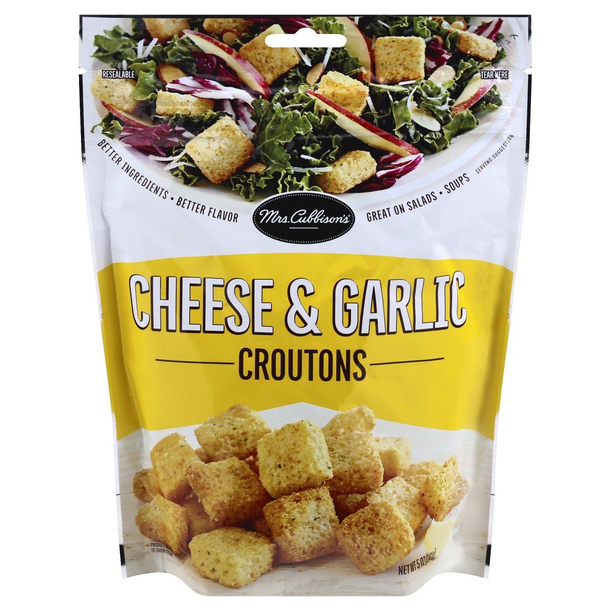 slide 11 of 11, Mrs. Cubbison's Cheese & Garlic Croutons, 5 oz