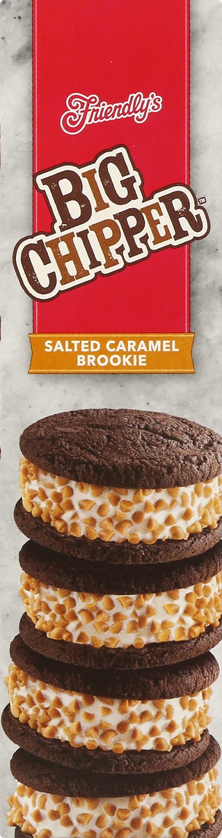 slide 3 of 9, Friendly's Big Chipper Salted Caramel Brookie Ice Cream Sandwiches 4 - 4.5 fl oz Sandwiches, 4 ct