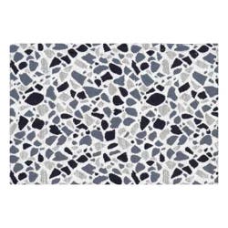 Room & Retreat Terrazzo Placemat Blue Tonal, 13 in x 18 in
