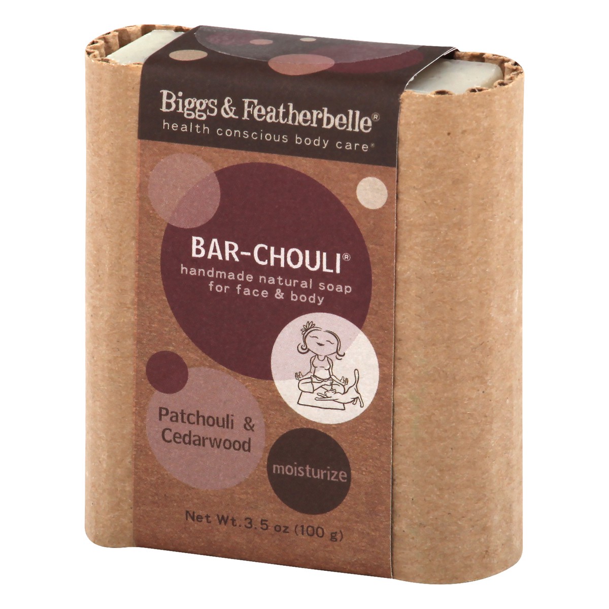 slide 5 of 12, Biggs & Featherbelle Moisturize Patchouli & Cedarwood Soap 3.5 oz, 3.5 oz