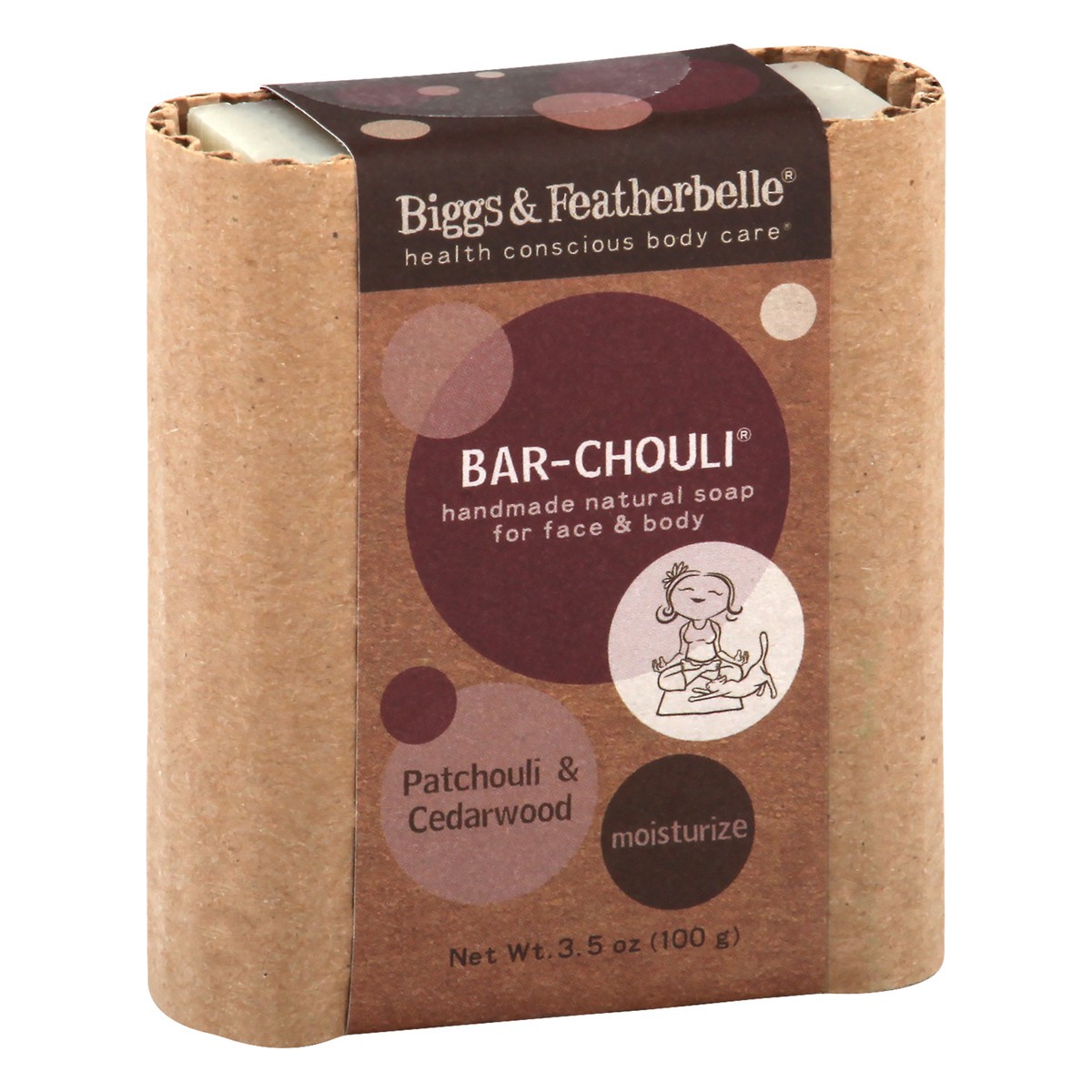 slide 12 of 12, Biggs & Featherbelle Moisturize Patchouli & Cedarwood Soap 3.5 oz, 3.5 oz