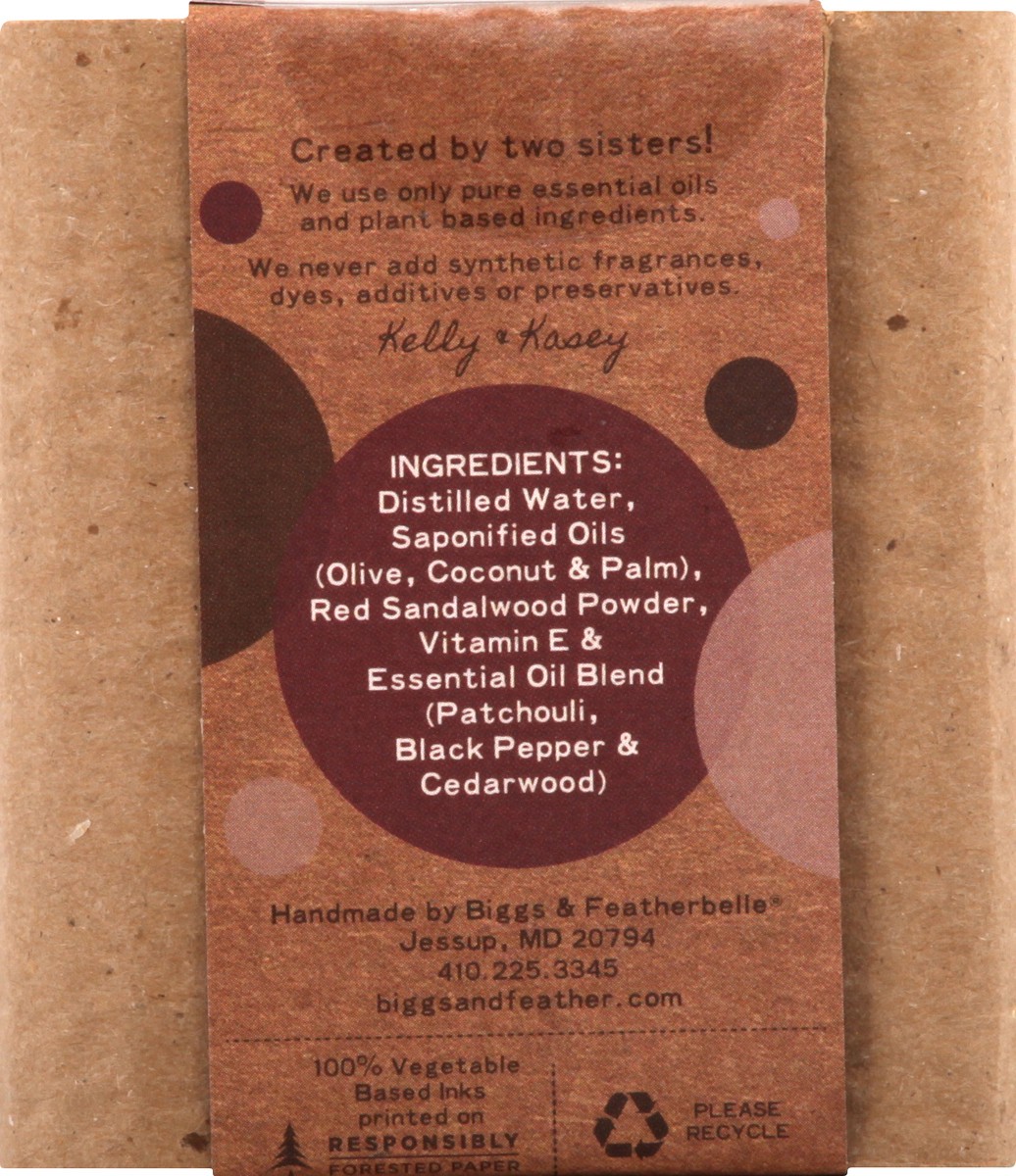 slide 9 of 12, Biggs & Featherbelle Moisturize Patchouli & Cedarwood Soap 3.5 oz, 3.5 oz
