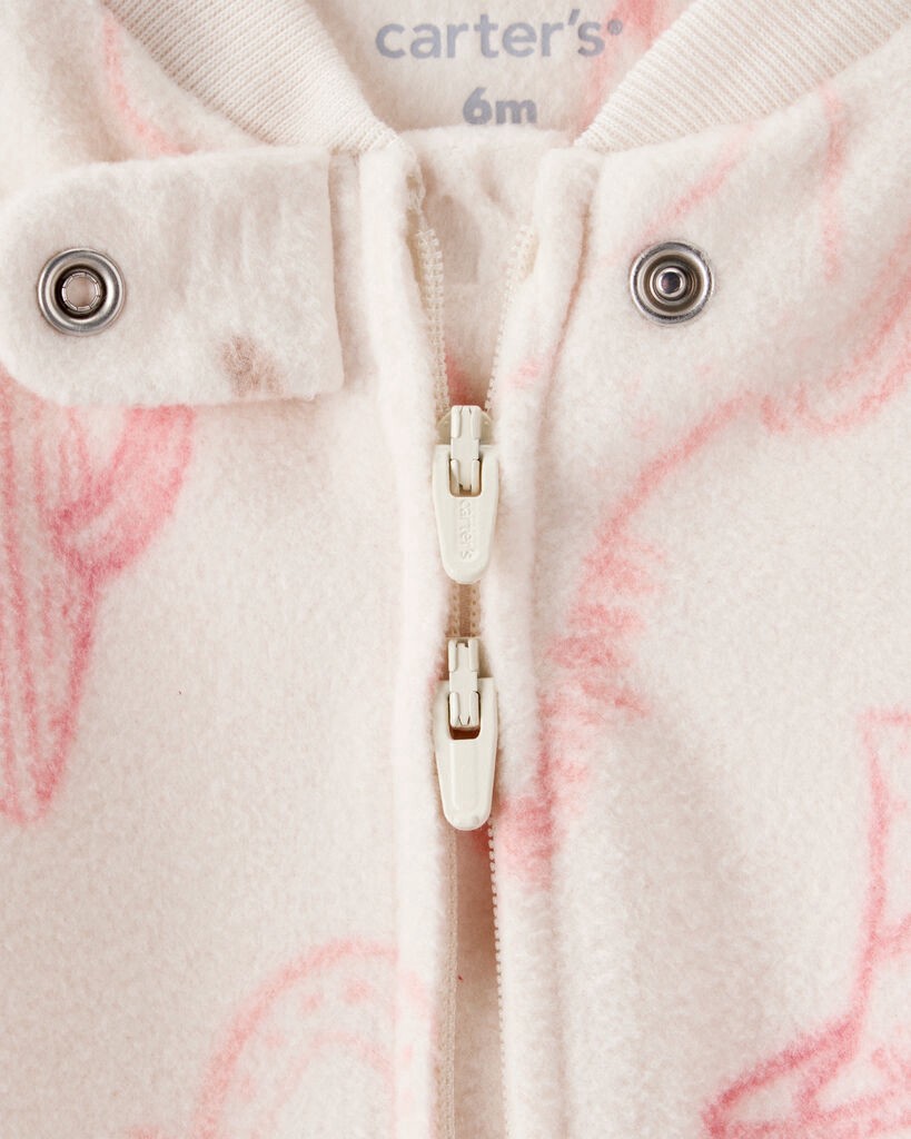 slide 3 of 3, Carter's Carters Baby Girl Cowgirl Print Loose Fit Long-Sleeve Sleep & Play - Cream Cream 6M, 1 ct