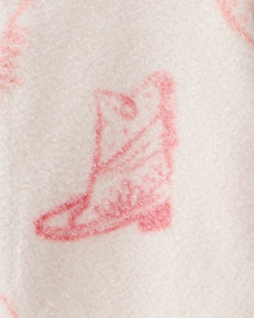 slide 2 of 3, Carter's Carters Baby Girl Cowgirl Print Loose Fit Long-Sleeve Sleep & Play - Cream Cream 6M, 1 ct