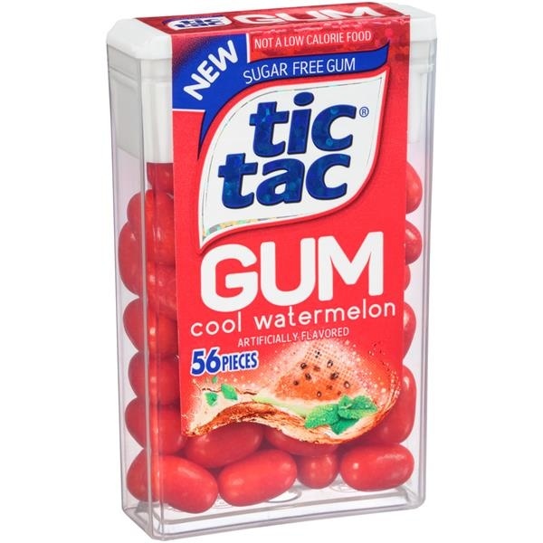 slide 1 of 5, Tic Tac Cool Watermelon Gum, 0.94 oz