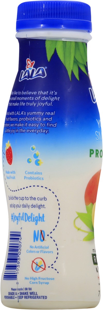 slide 2 of 10, LALA Peach Yogurt Smoothie 7 oz , 7 fl oz