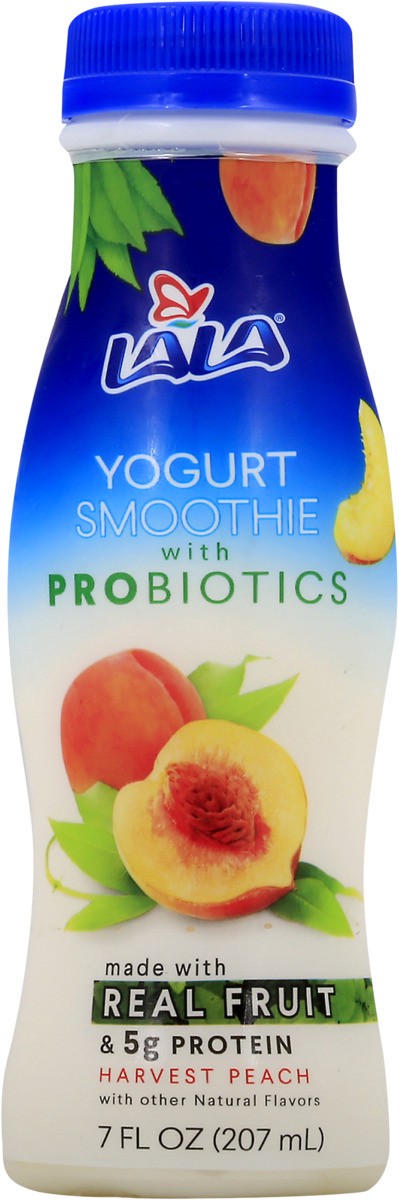 slide 8 of 10, LALA Peach Yogurt Smoothie 7 oz , 7 fl oz