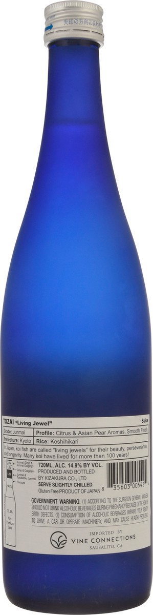slide 6 of 9, Tozai Premium Japanese Living Jewel Sake 720 ml, 720 ml