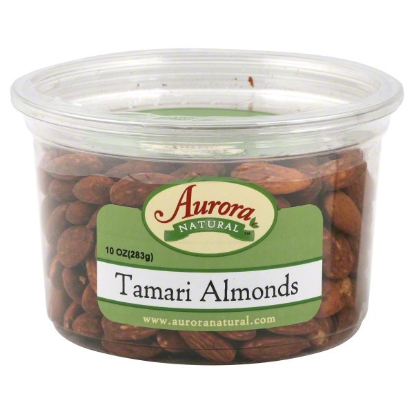 slide 1 of 1, Aurora Natural Tamari Almonds, 10 oz