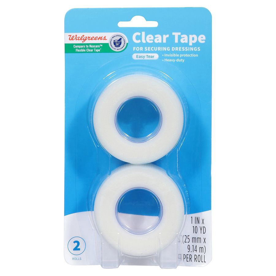 slide 1 of 5, Walgreens Clear Tape  10 Yards, 2 ct; 10 yd