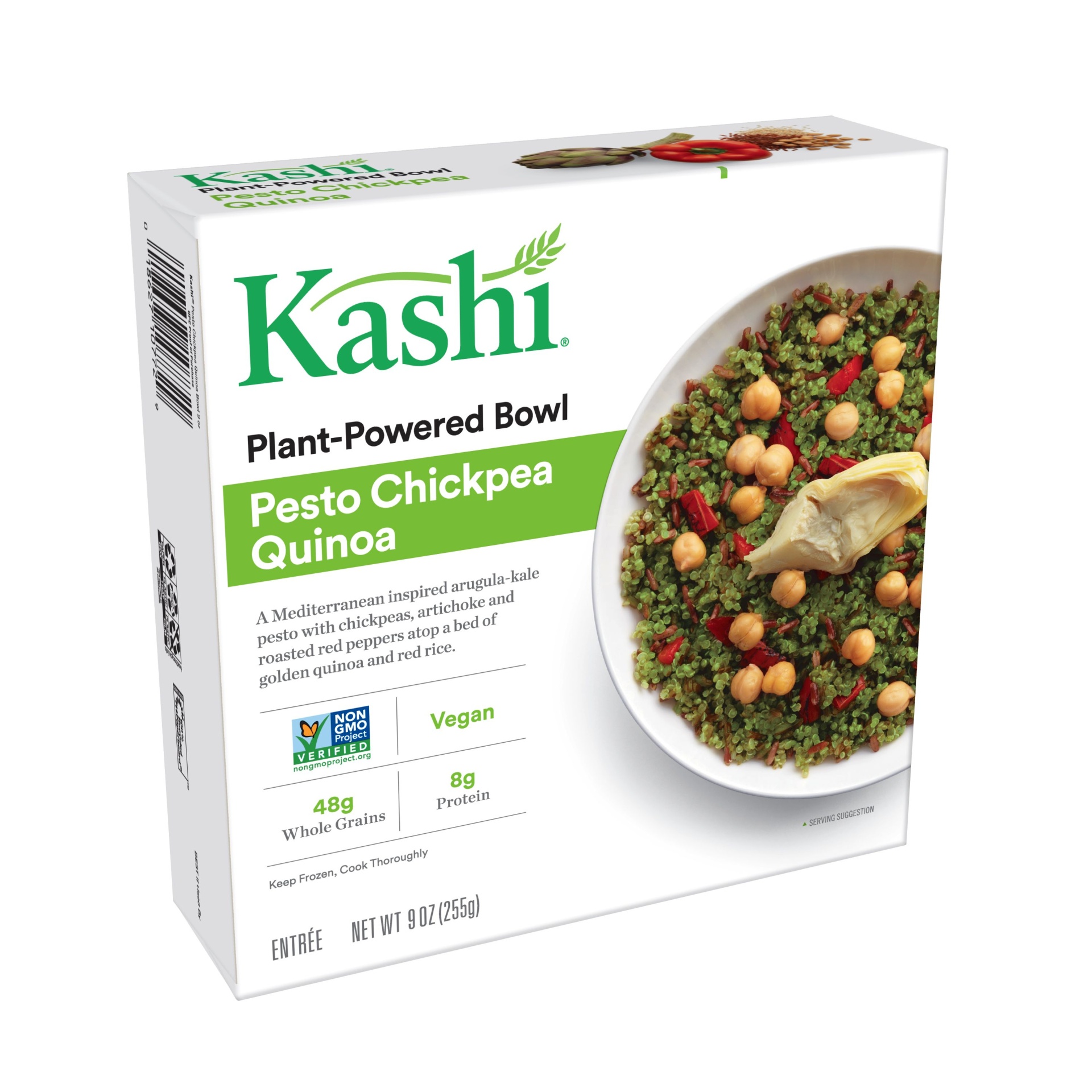 slide 1 of 1, Kashi Bowl Pesto Chickpea Quinoa Single Serve, 9 oz