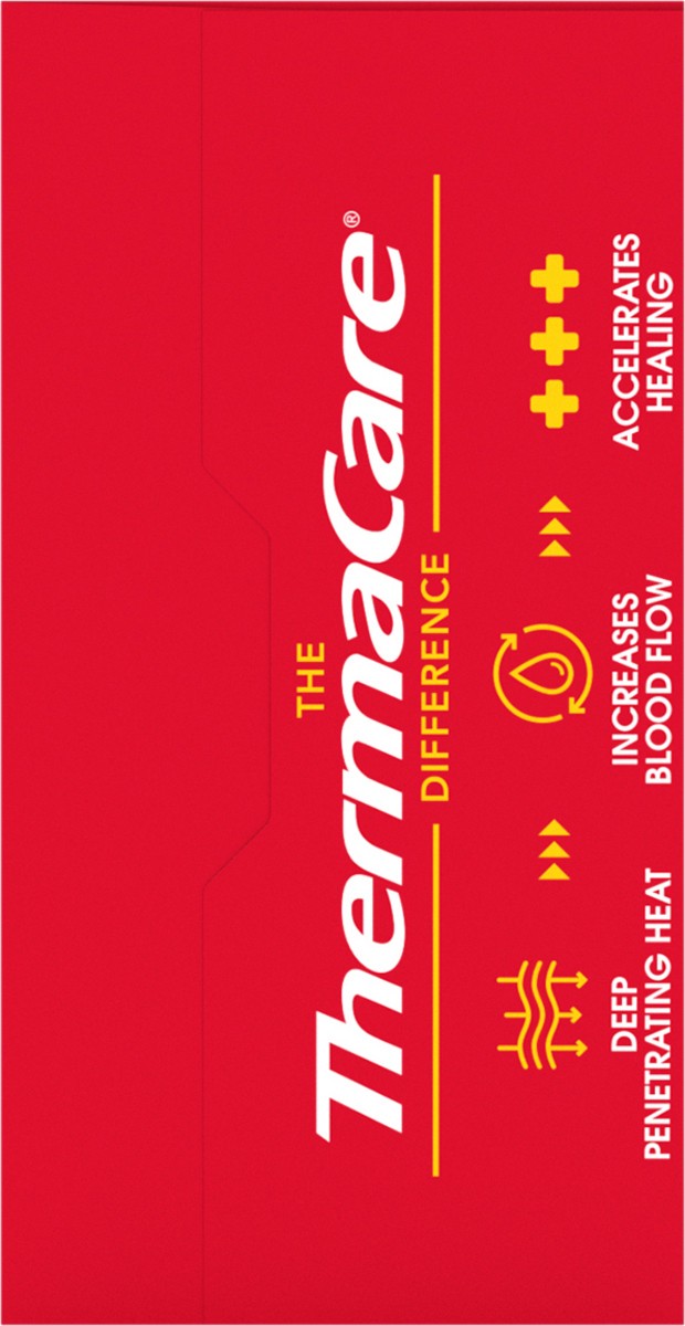 slide 3 of 11, Thermacare Lower Back & Hip Pain Relief Small & Mediumium Patch, 2 ct
