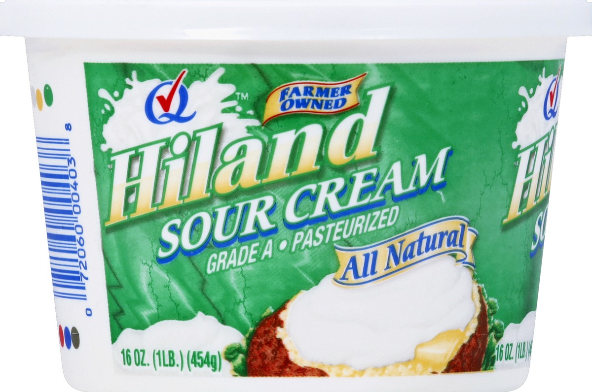 slide 3 of 6, Hiland Dairy Sour Cream 16 oz, 16 oz