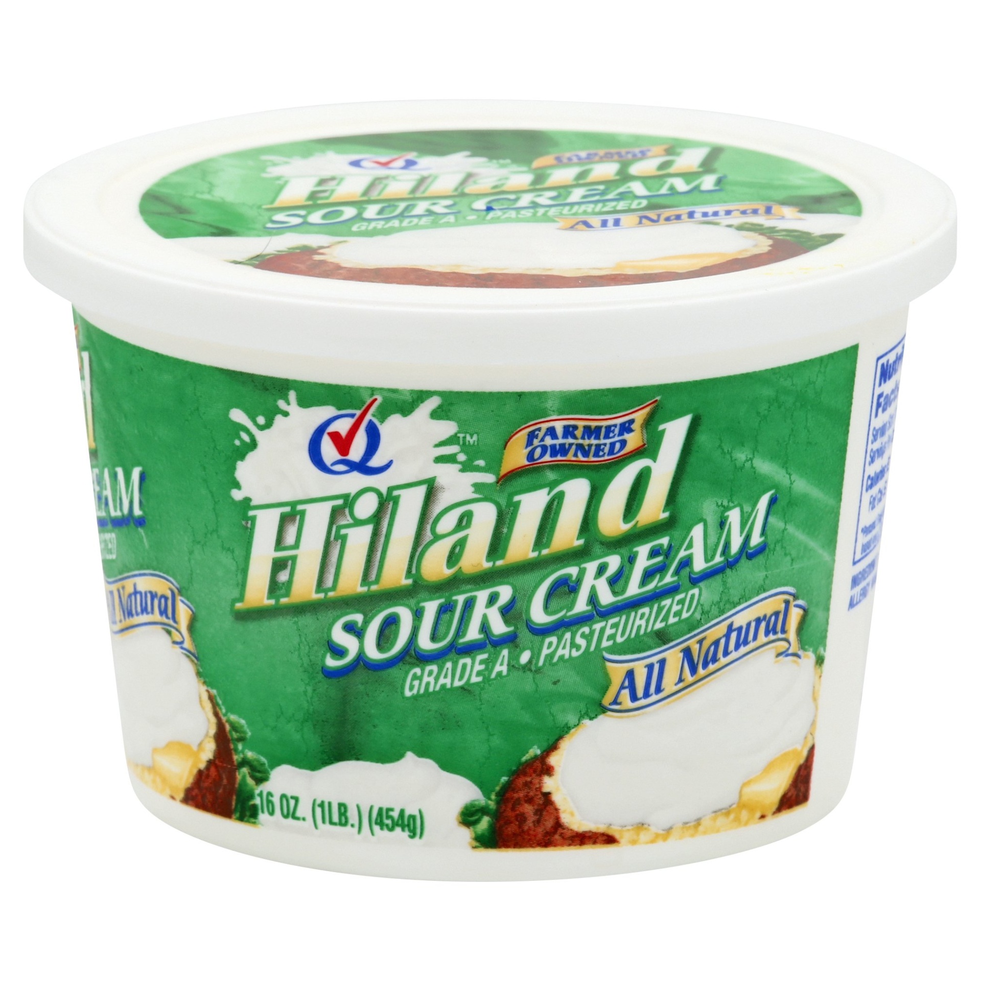 slide 1 of 1, Hiland Dairy Sour Cream, 16 oz