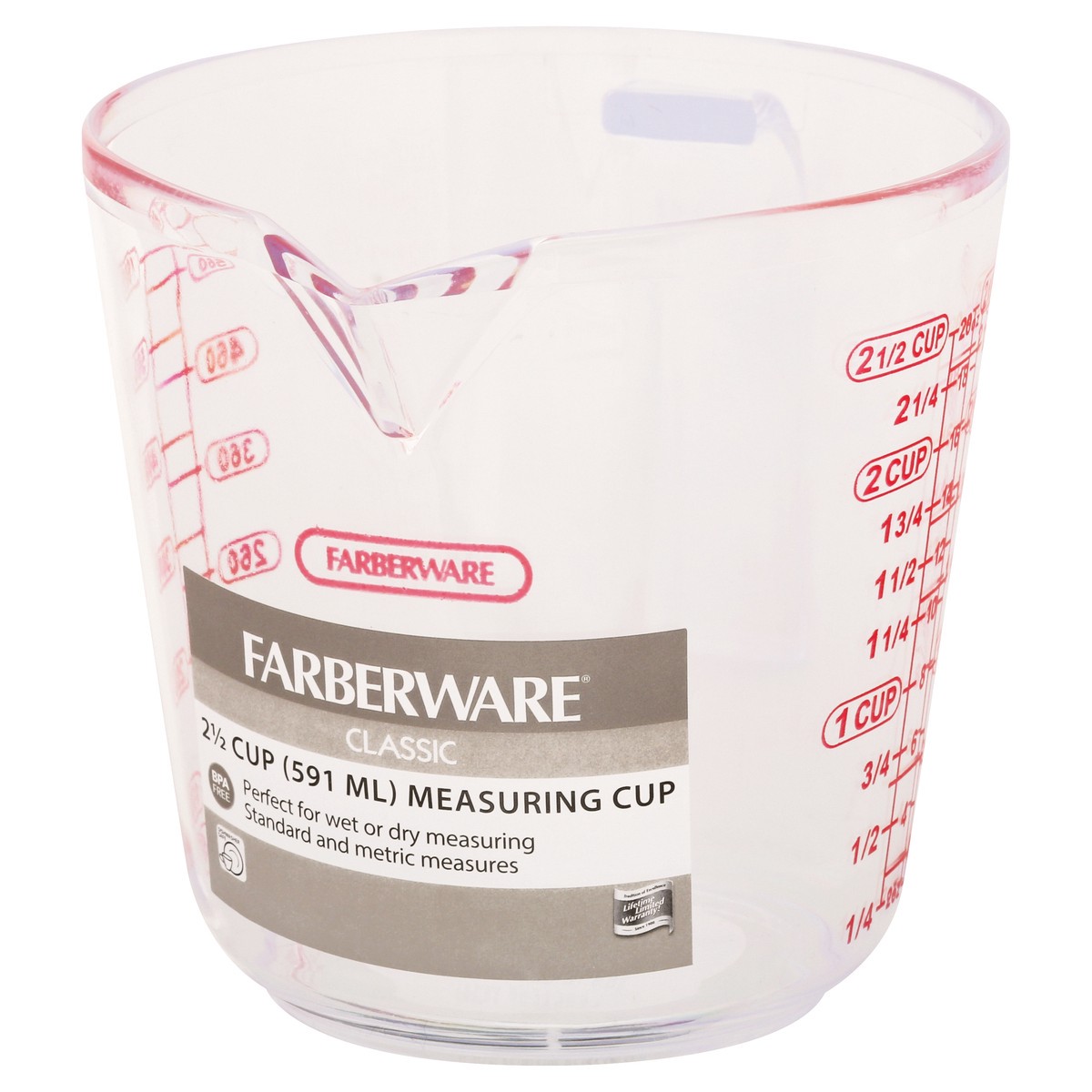 slide 6 of 9, Faberware Classic 2-1/2 Cup Measuring Cup 1 ea, 1 ct