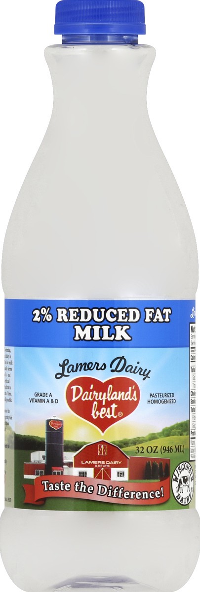slide 1 of 6, Dairylands Best Milk, Reduced Fat, 2% - 32 oz, 32 oz