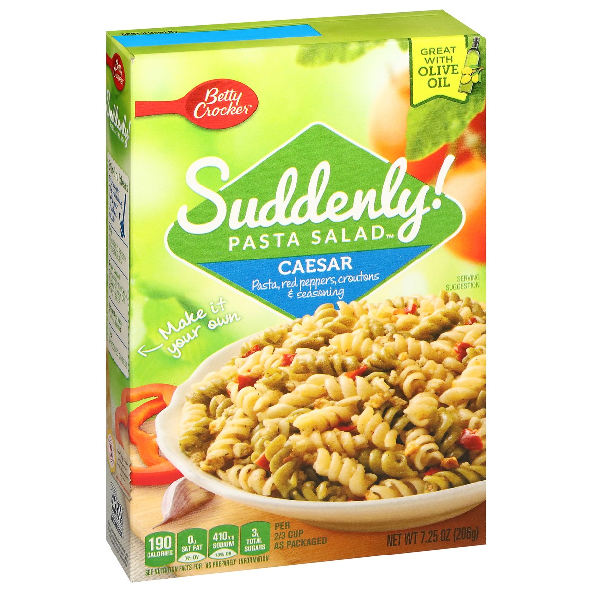 slide 7 of 13, Betty Crocker Suddenly! Caesar Pasta Salad - 7.25 oz, 7.25 oz