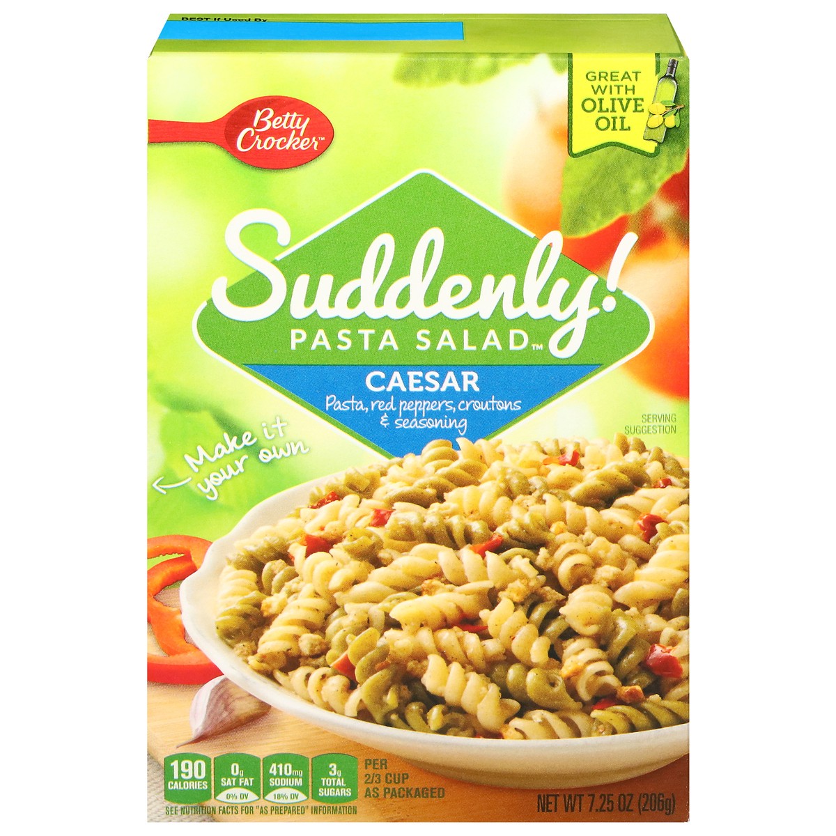 slide 11 of 13, Betty Crocker Suddenly! Caesar Pasta Salad - 7.25 oz, 7.25 oz