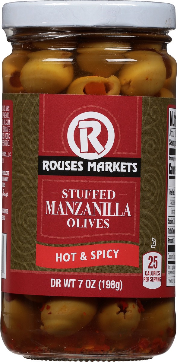 slide 5 of 11, Rouses Markets Rous Manz Olv Hot, 7 oz
