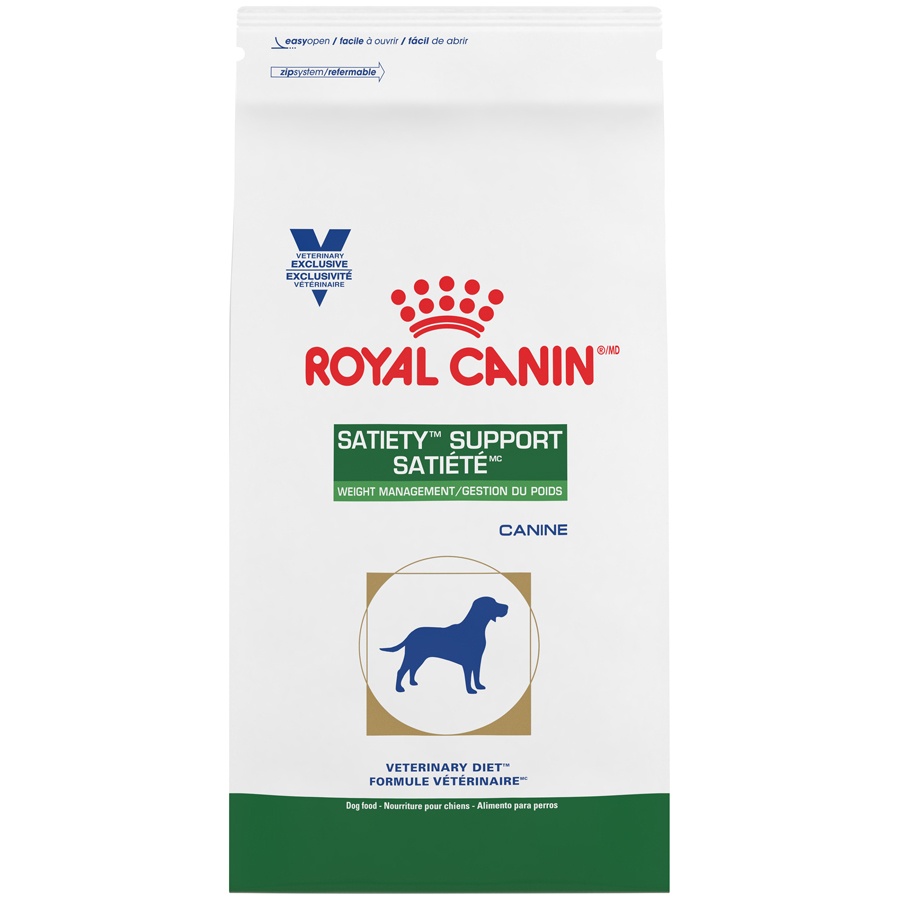 slide 1 of 9, Royal Canin Veterinary Diet Canine Satiety Support Dry Dog Food, 7.7 lb