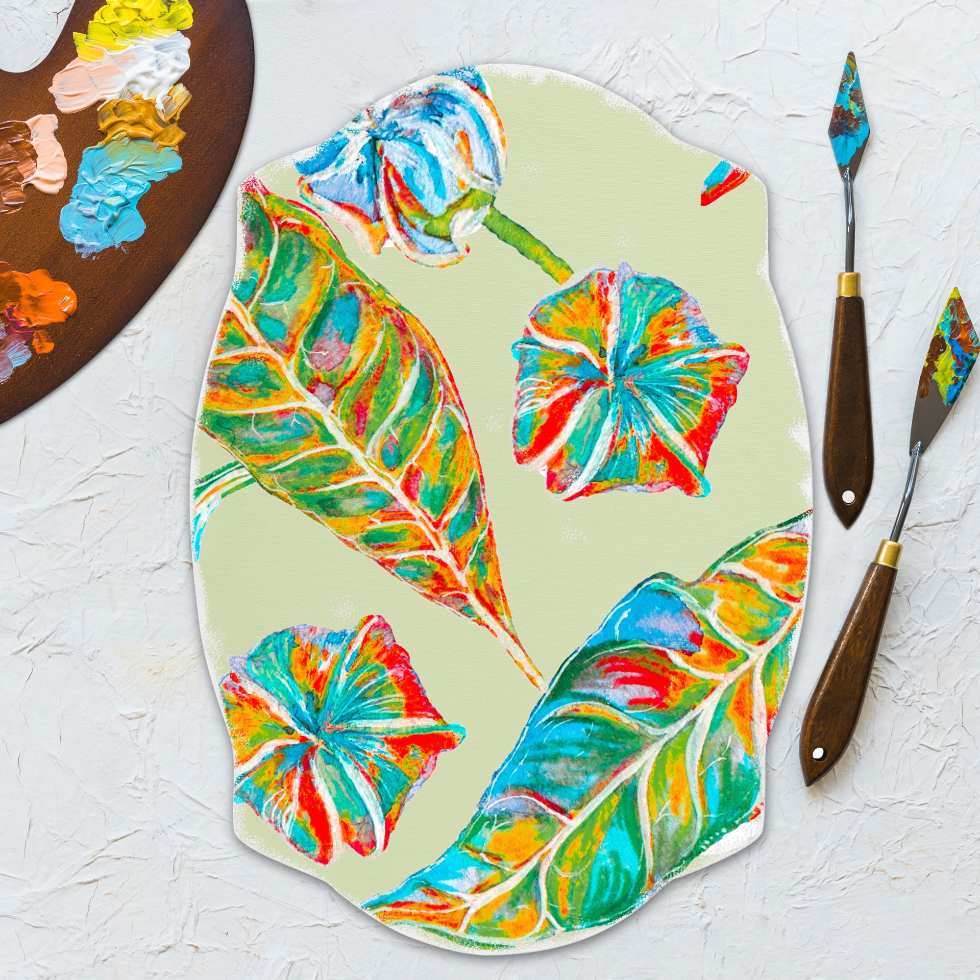 slide 5 of 5, 9" X 13" Antique Oval Cotton Duck Canvas By Craft Smart, 9 in x 13 in