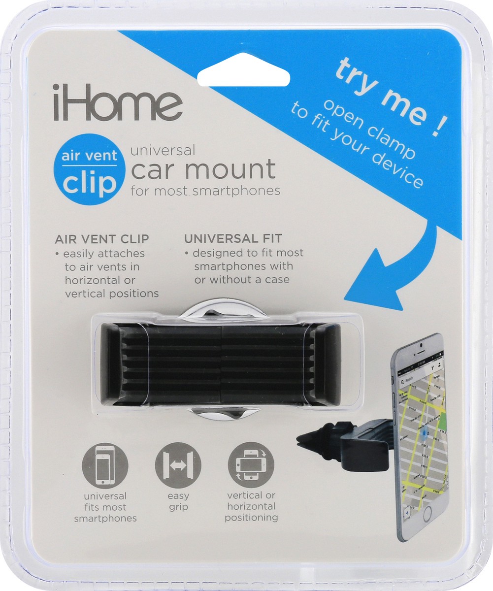 slide 5 of 10, iHome Air Vent Clip Car Mount 1 ea, 1 ct