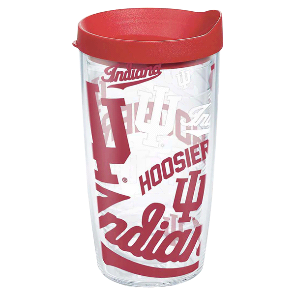 slide 1 of 1, Tervis Indiana Unv All Over Tumbler with Travel Lid, 16 oz