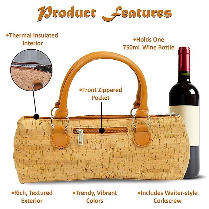 primeware insulated wine purse