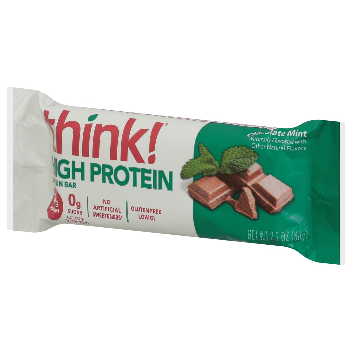 slide 7 of 9, think! High Protein Girl Scouts Thin Mints Protein Bar 2.1 oz, 2.1 oz