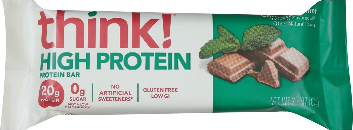 slide 8 of 9, think! High Protein Girl Scouts Thin Mints Protein Bar 2.1 oz, 2.1 oz