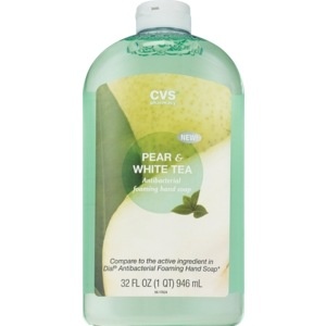 slide 1 of 1, CVS Pharmacy Juicy Pear Foaming Anti-Bacterial Hand Soap Refill, 32 Oz, 32 oz
