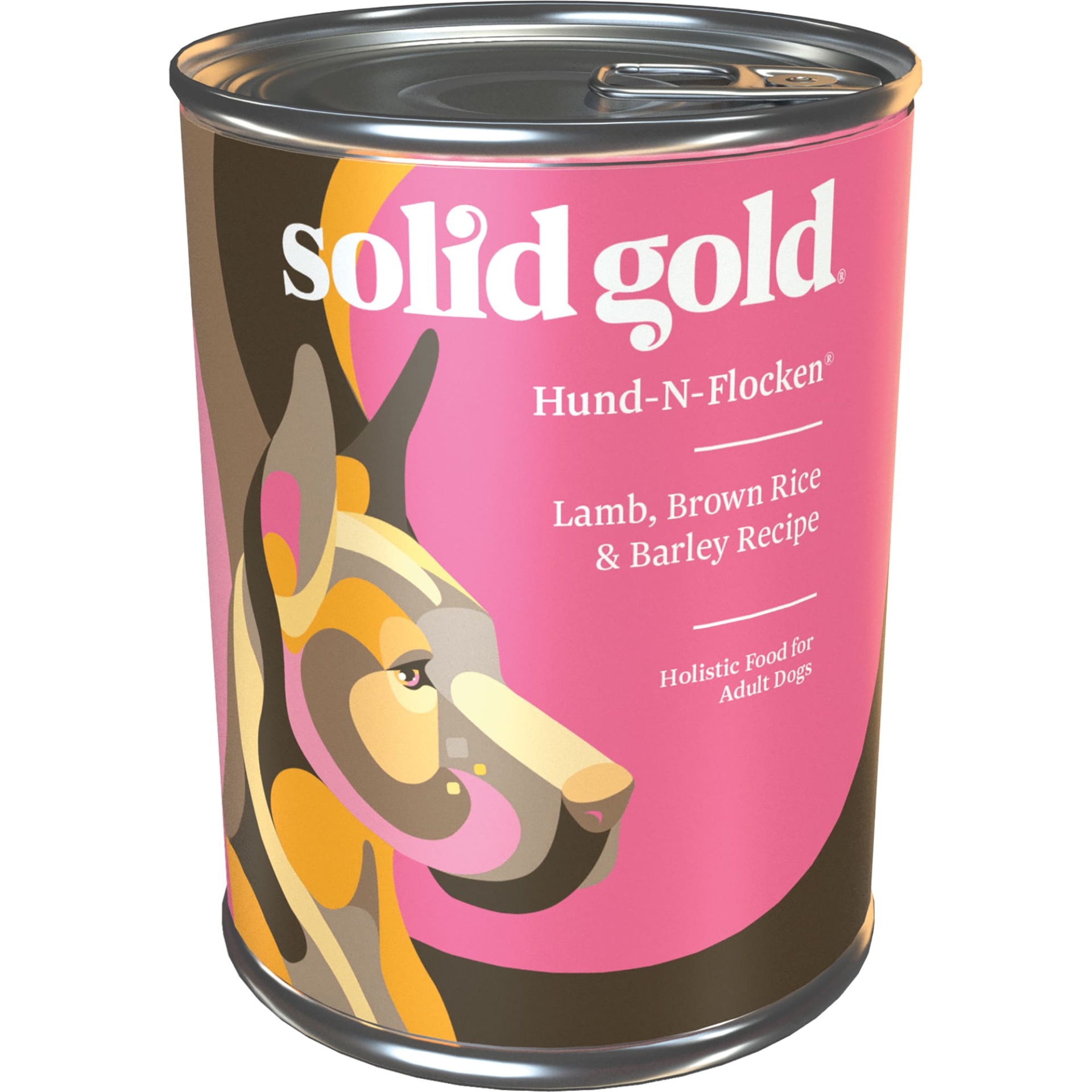 slide 1 of 1, Solid Gold Hund-N-Flocken Lamb, Brown Rice, & Barley Adult Canned Dog Food, 13.2 oz