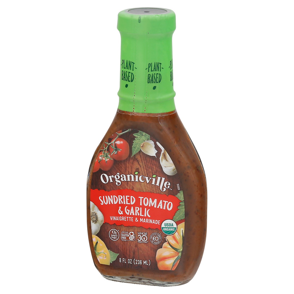 slide 3 of 11, Organicville Sun Dried Tomato & Garlic Organic Vinaigrette, 8 oz