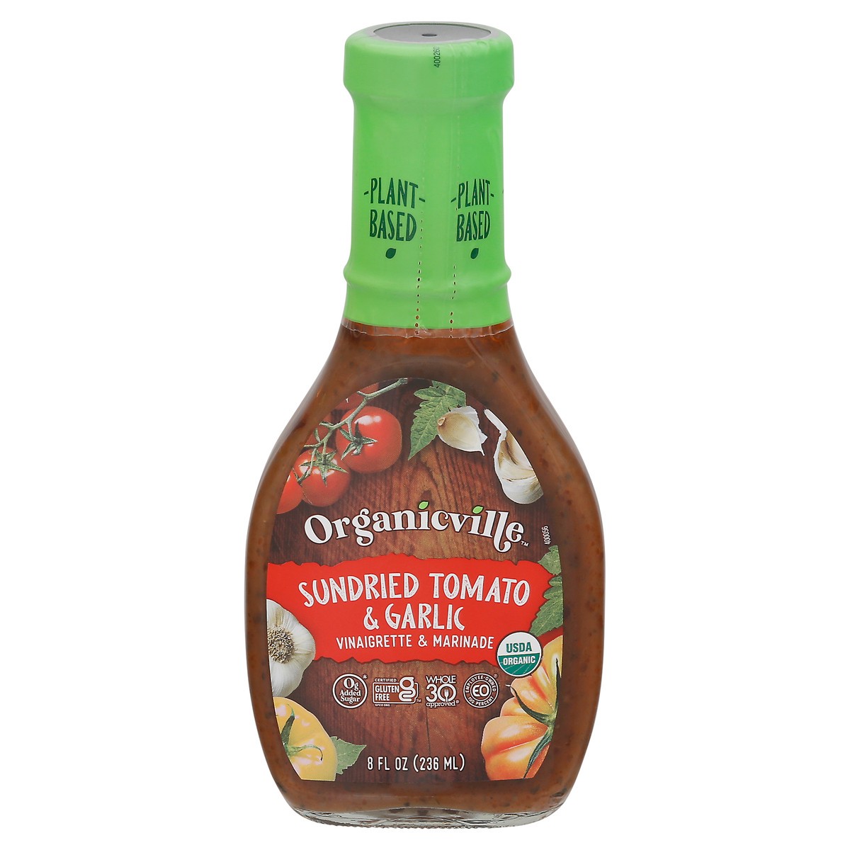 slide 11 of 11, Organicville Sun Dried Tomato & Garlic Organic Vinaigrette, 8 oz