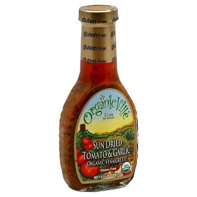 slide 1 of 11, Organicville Sun Dried Tomato & Garlic Organic Vinaigrette, 8 oz