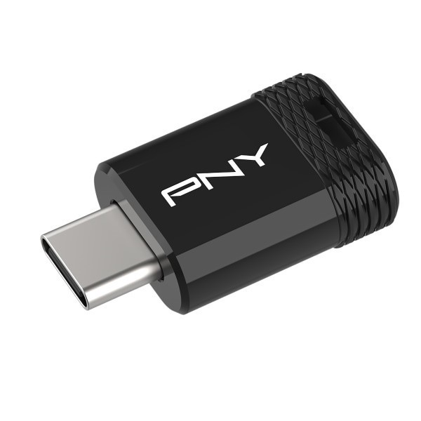 slide 1 of 10, PNY Elite-X Fit Type-C USB 3.2 Flash Drive, 64GB, Black, 1 ct