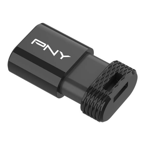 slide 5 of 10, PNY Elite-X Fit Type-C USB 3.2 Flash Drive, 64GB, Black, 1 ct