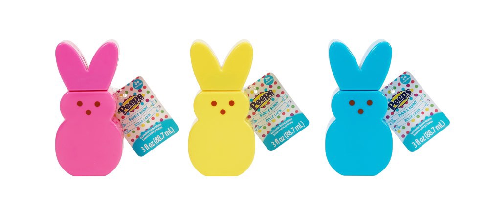 slide 2 of 3, Peeps Marshmallow Scented Bubble Bunny - Blue, 3 fl oz