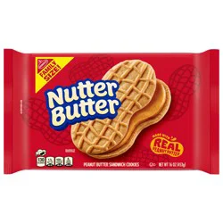 NUTTER BUTTER Peanut Butter Sandwich Cookies, Family Size, 16 oz