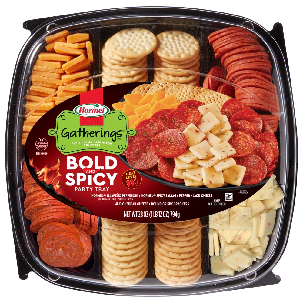 slide 1 of 2, Hormel Gatherings Bold and Spicy Party Tray 28 oz, 28 oz