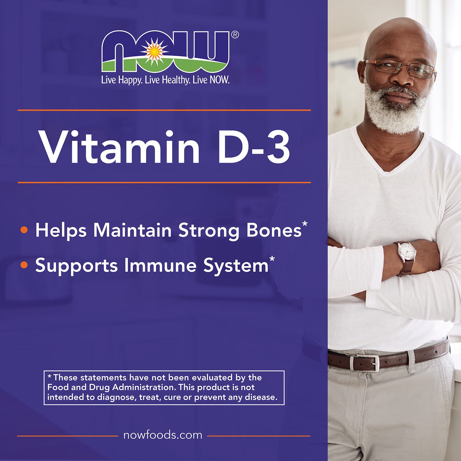 slide 4 of 5, NOW Supplements, Vitamin D-3 5,000 IU, High Potency, Structural Support*, 240 Softgels, 240 ct