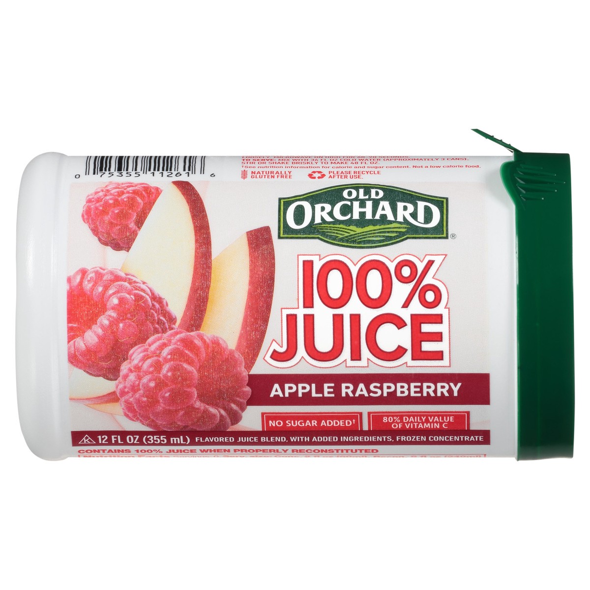 slide 1 of 9, Old Orchard Apple Raspberry 100% Juice Frozen Concentrate 12 fl. oz. Canister, 12 fl oz