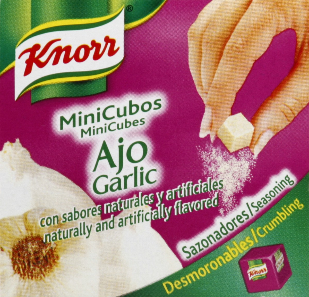 slide 2 of 4, Knorr MiniCube Garlic Cube Bouillon, 20 ct