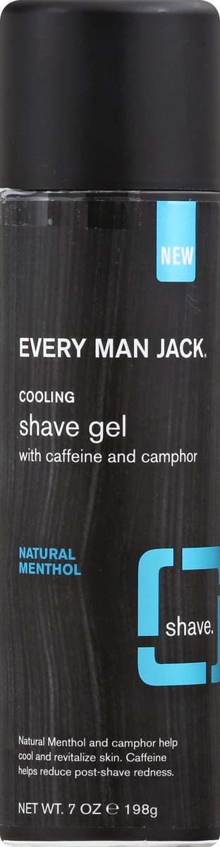 slide 4 of 11, Every Man Jack Cooling Natural Menthol Shave Gel 7 oz, 7 oz