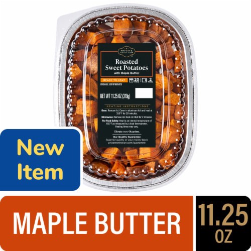 slide 1 of 1, Kroger Private Selection® Roasted Sweet Potatoes with Maple Butter, 11.25 oz