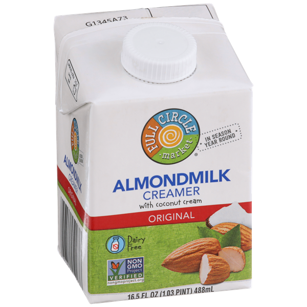 slide 1 of 1, Full Circle Market Original Almondmilk Creamer With Coconut Cream, 16.5 fl oz